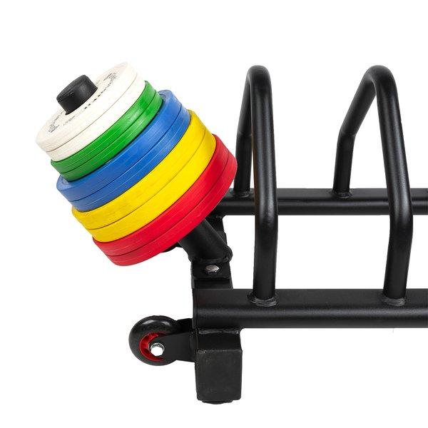 GladiatorFit  Portaoggetti in acciaio su rotelle per dischi GladiatorFit Ø 50 mm 