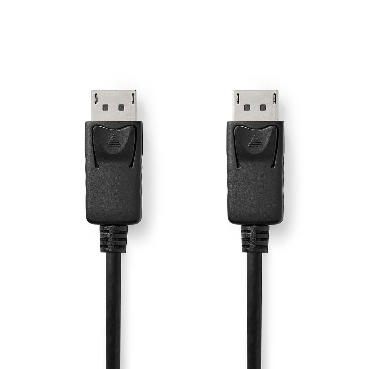 Nedis  Displayport-Kabel | DisplayPort-Stecker | DisplayPort-Stecker | 4K@60Hz | Vernickelt | 2,00 m | Rund | PVC | Schwarz | Boxen 