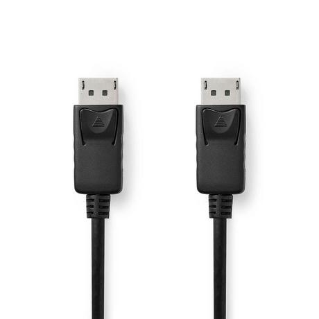 Nedis  Displayport-Kabel | DisplayPort-Stecker | DisplayPort-Stecker | 4K@60Hz | Vernickelt | 2,00 m | Rund | PVC | Schwarz | Boxen 