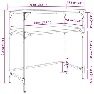 VidaXL Table console bois d'ingénierie  