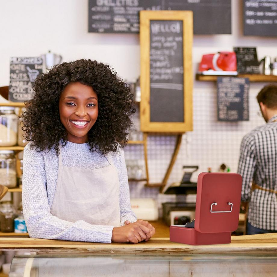 B2X  Rote Geldschublade mit Münzzähler 