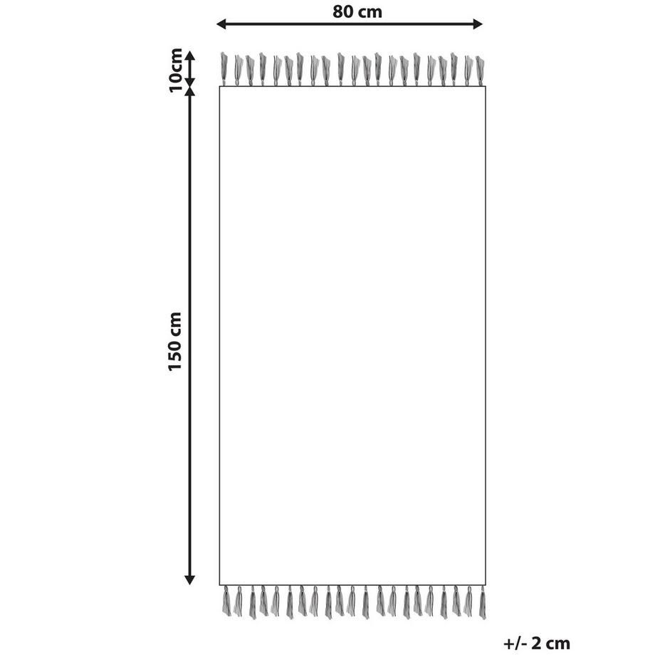 Beliani Kinderteppich aus Baumwolle Boho DARAN  