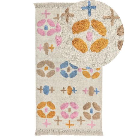 Beliani Kinderteppich aus Baumwolle Boho DARAN  