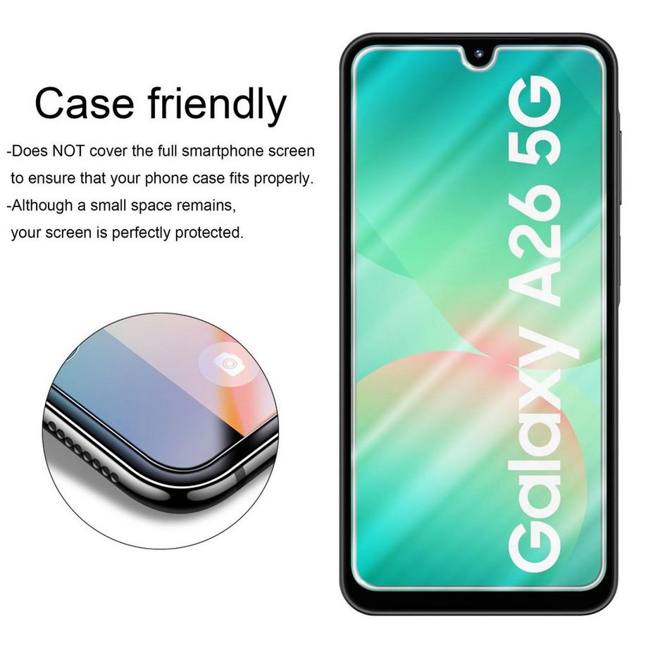 Cadorabo  Schutzfolie für Samsung Galaxy A26 Schutzglas 3er Pack 