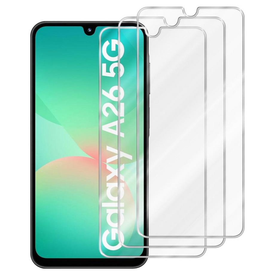 Schutzfolie für Samsung Galaxy A26 Schutzglas 3er Pack