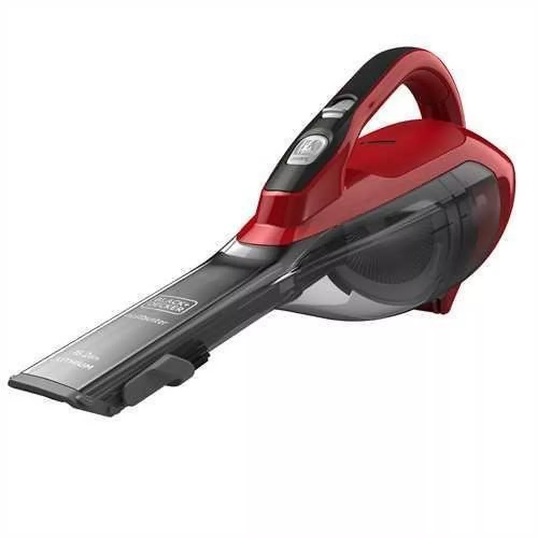BLACK+DECKER – Kabelloser (Tisch) Handstaubsauger ohne Beutel-DVA315J, Rot Bunt, One Size