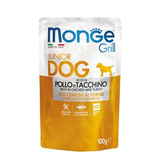 Monge  Grill pour chiot au poulet et dinde - Multipack 