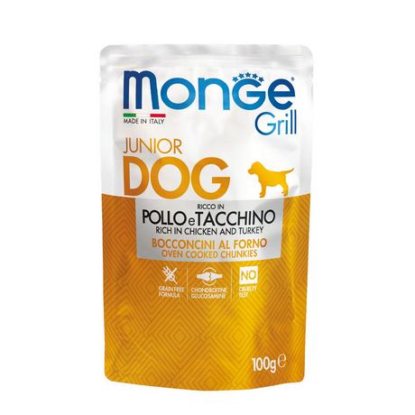 Monge  Grill pour chiot au poulet et dinde - Multipack 