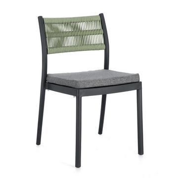 Chaise Alvin anthracite vert