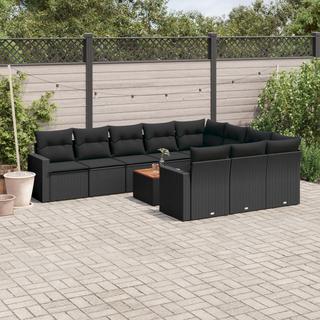 VidaXL set divano da giardino Polirattan  