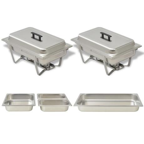 VidaXL  Chafing dish edelstahl 