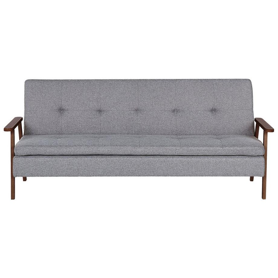 Beliani Canapé-lit en Tissu Rétro TJORN  