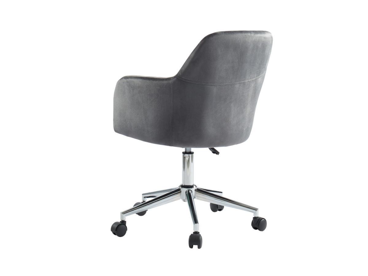 Vente-unique Bürostuhl höhenverstellbar Samt ELEANA  