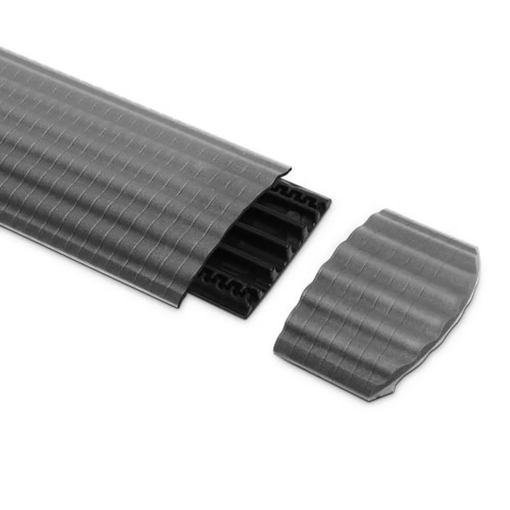 Adam Hall 85168GREY End Piece, Polyurethane Grey, 4 Channels, 1 pc