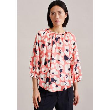 Blouse à enfiler Imprimé Manche longue Encolure Ronde