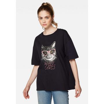 T-Shirts Cat Print T-Shirt