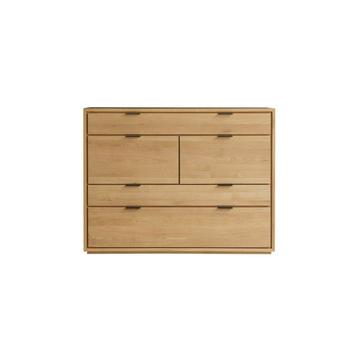 Cassettiera in legno di quercia massello Senson