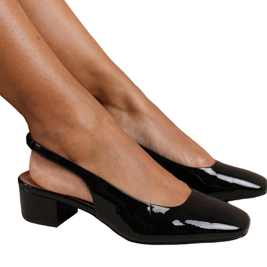 Where's That From Sandales Michigan en Cuir Verni Slingback  