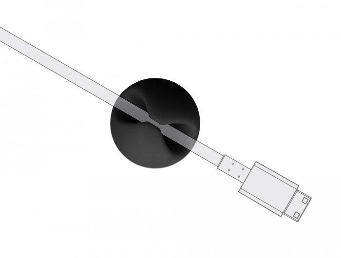DeLock  Support de câble  pour 1 câble, autocollant pièce 