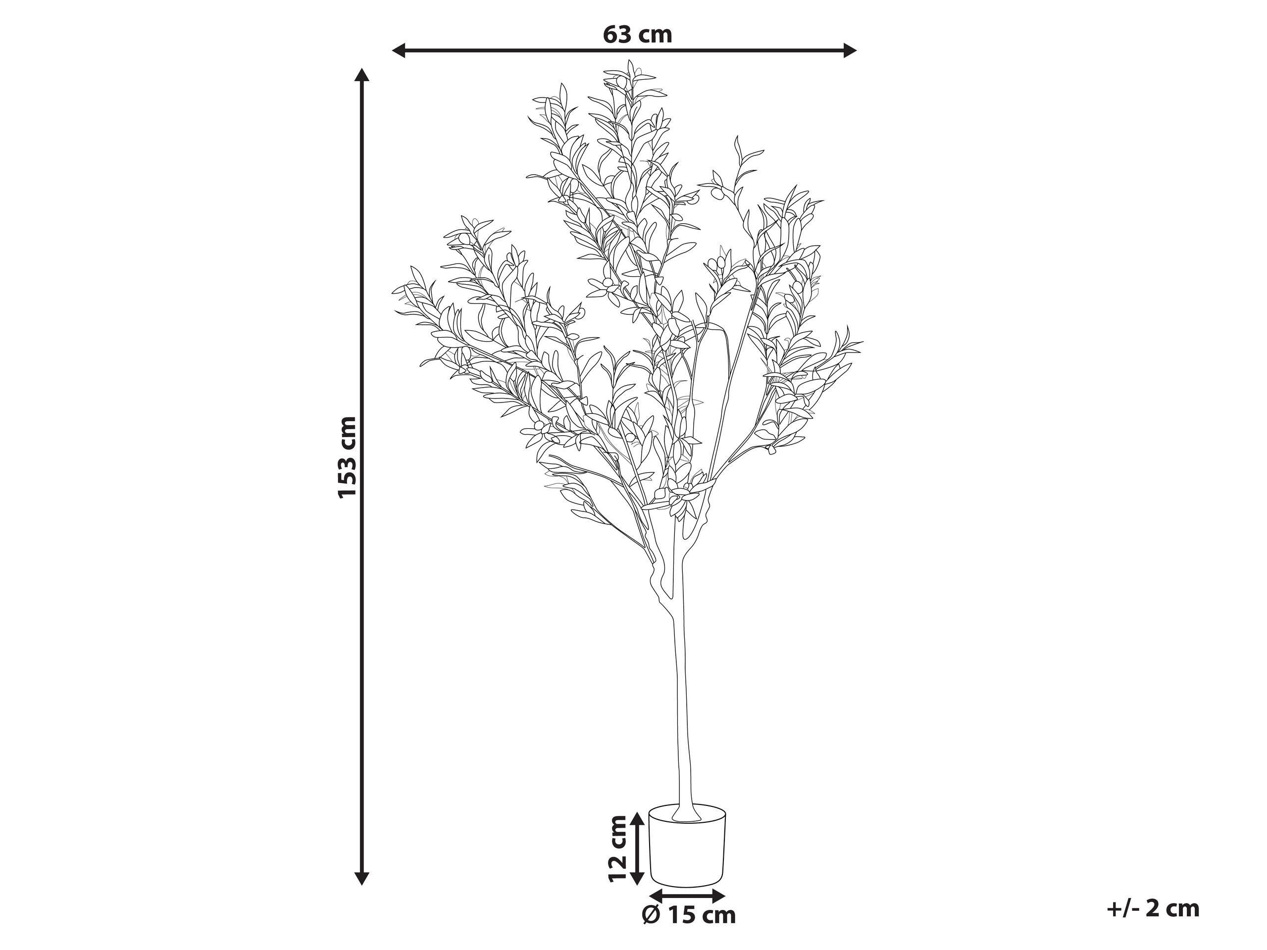 Beliani Pianta artificiale en Materiale sintetico OLIVE TREE  