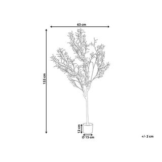 Beliani Plante artificielle en Matière synthétique Traditionnel OLIVE TREE  