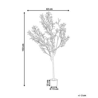 Beliani Pianta artificiale en Materiale sintetico OLIVE TREE  