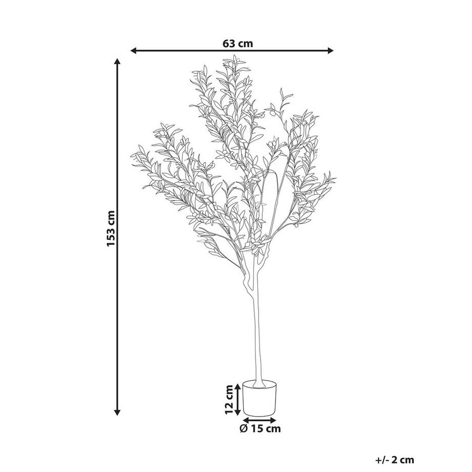 Beliani Plante artificielle en Matière synthétique OLIVE TREE  