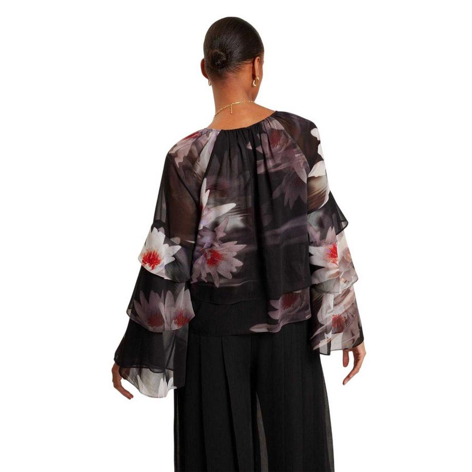 TED BAKER Blouse à Col V et Volants  