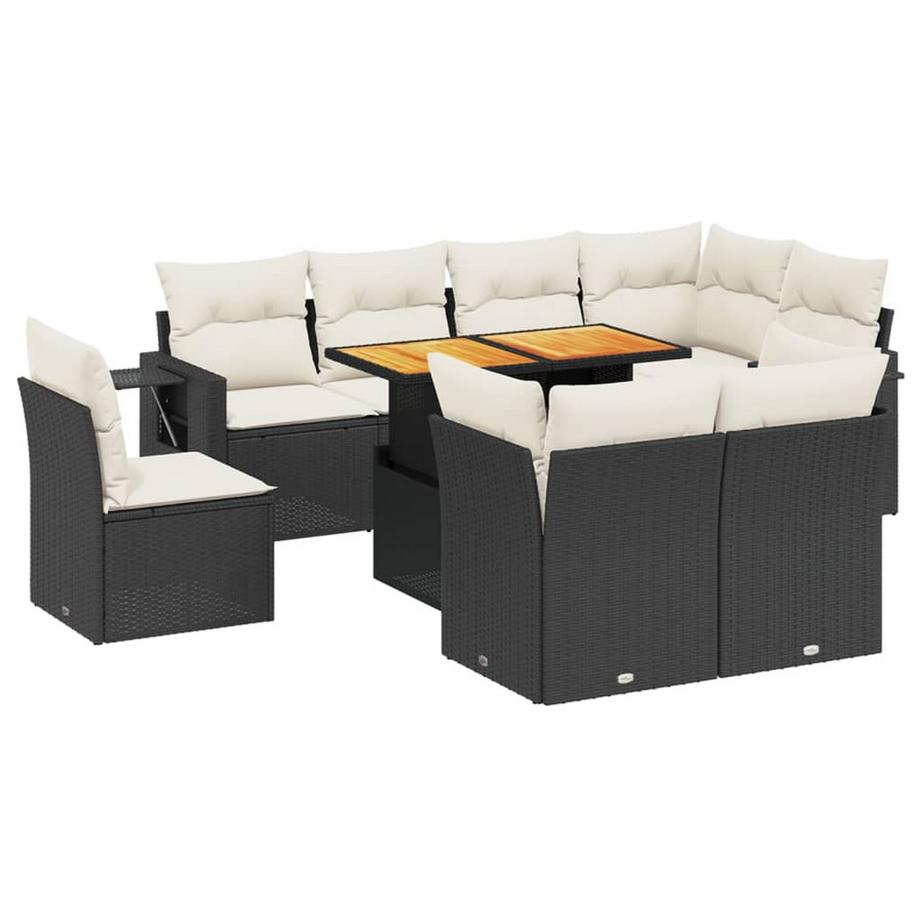 Ensemble de canapés de jardin rotin synthétique