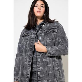 Studio Untold  Veste en jean oversize, imprimé étoiles 