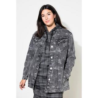 Studio Untold  Veste en jean oversize, imprimé étoiles 