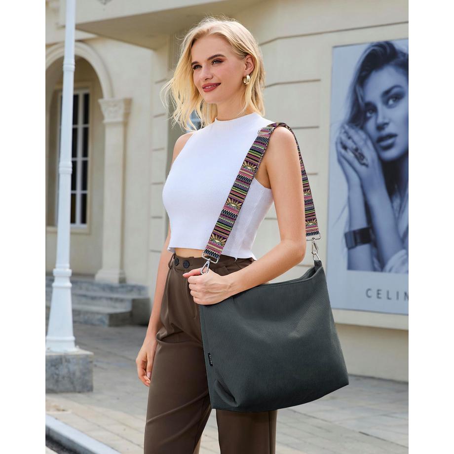 Only-bags.store Grosse Kordeltasche mit verstellbarem Schultergurt  