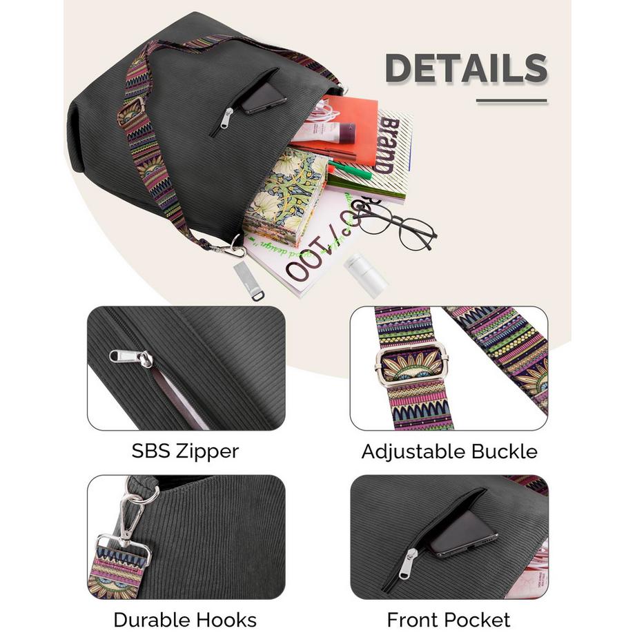 Only-bags.store Grosse Kordeltasche mit verstellbarem Schultergurt  