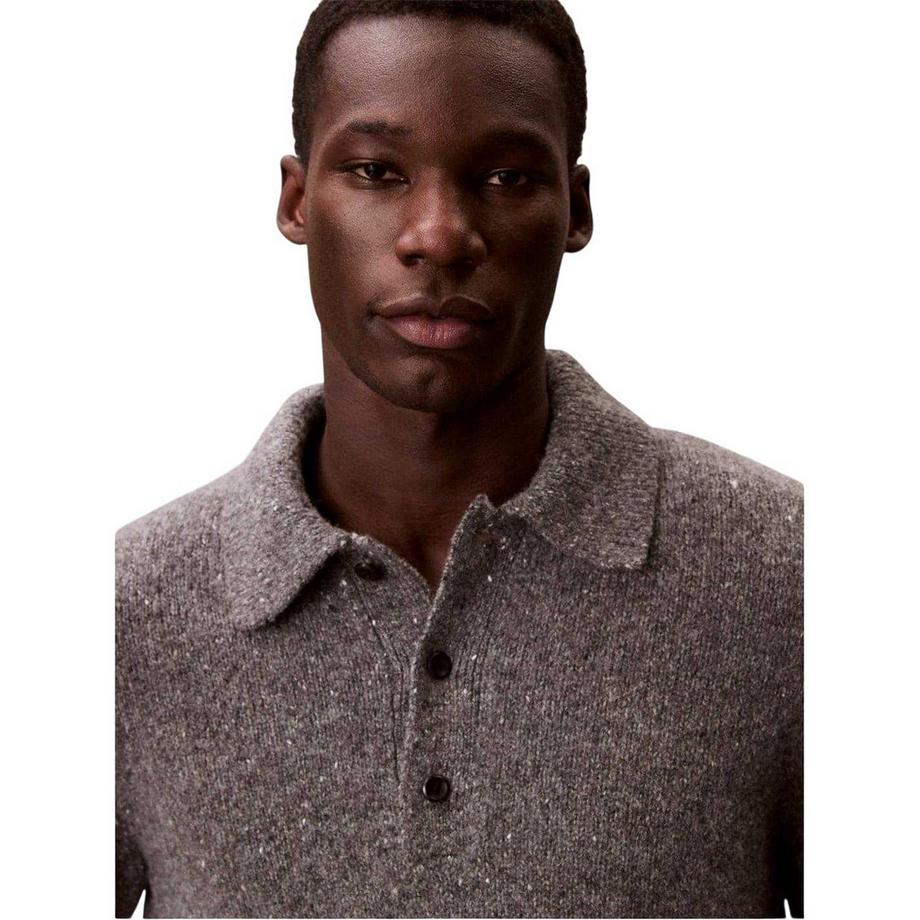 Calvin Klein Polo Chiné Manches Longues  