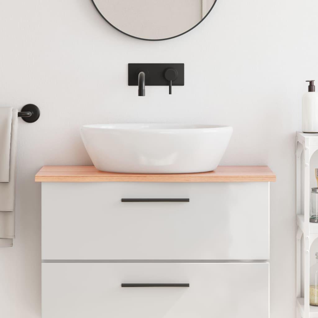 VidaXL  Comptoir de salle de bain bois de chêne 