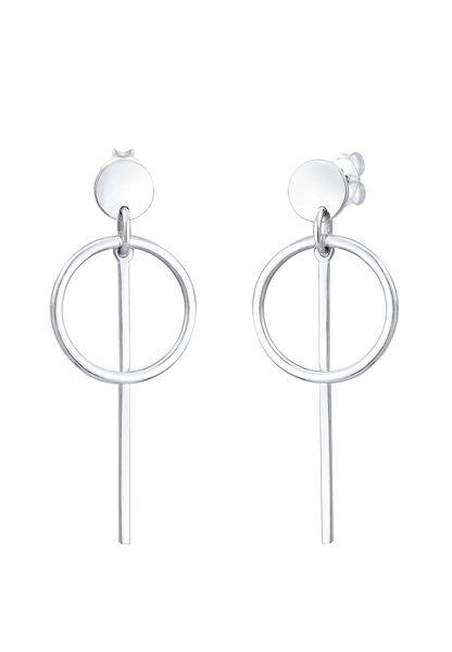 Elli  Boucles d'Oreilles Cercle Tige 