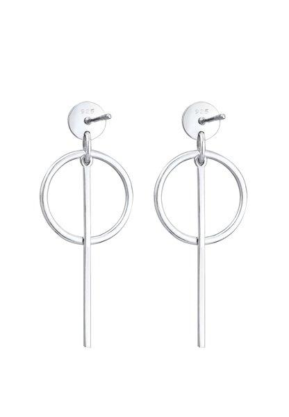 Elli  Boucles d'Oreilles Cercle Tige 