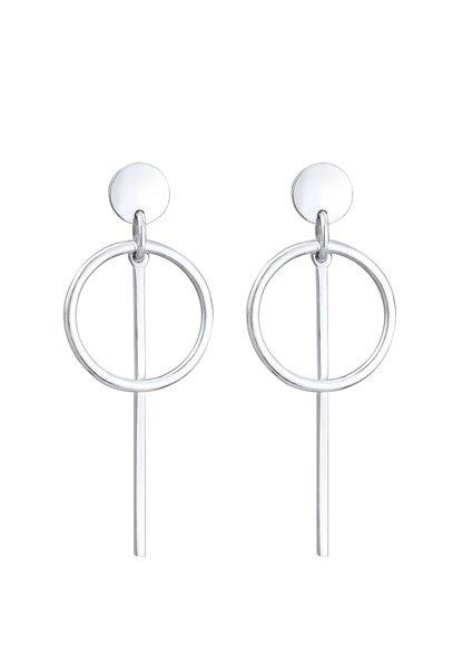 Elli  Boucles d'Oreilles Cercle Tige 