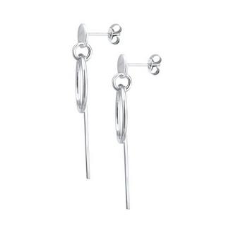 Elli  Boucles d'Oreilles Cercle Tige 