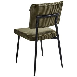 Beliani Lot de 2 chaises de salle à manger en Velours côtelé Rétro STURGIS  