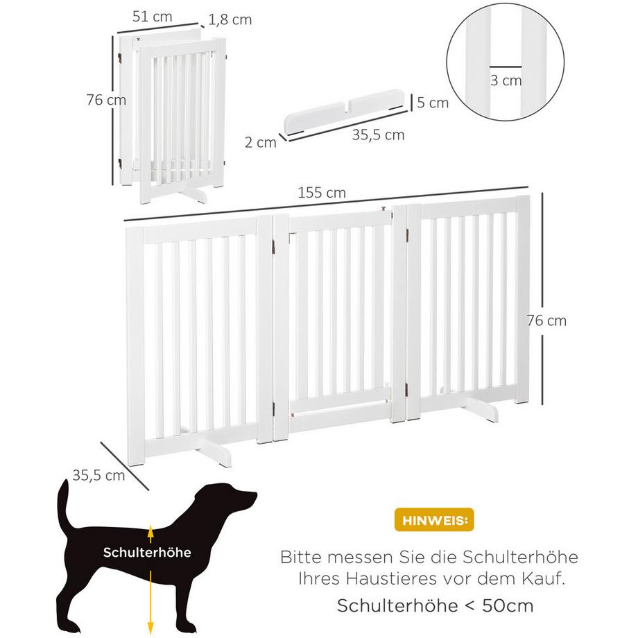 PawHut  Barrière pour chien 