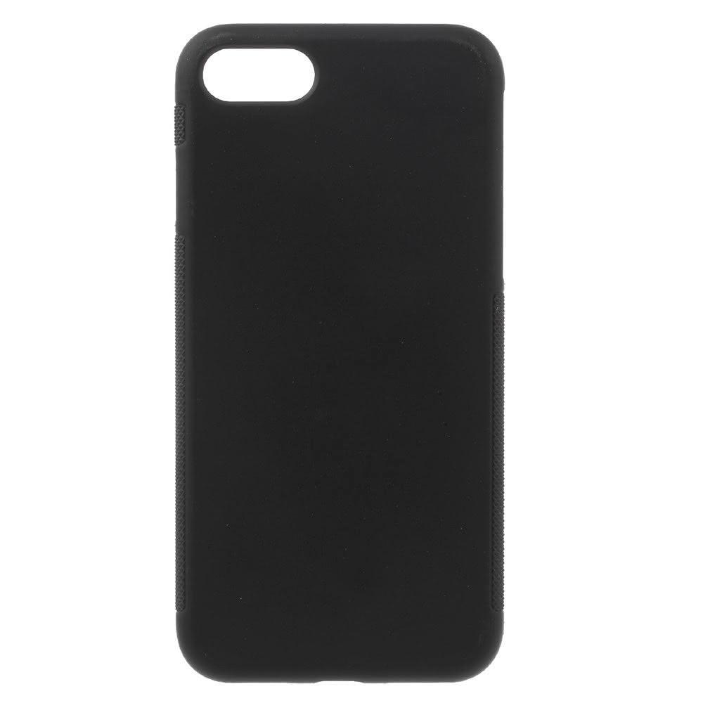 Cover-Discount  iPhone SE / 8 / 7 - Custodia in gomma siliconica antiscivolo nera 