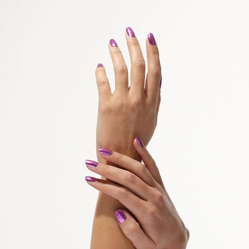 Lovenlayer  adesivi per unghie Autocollants pour ongles Metallic Dahlia Purple 