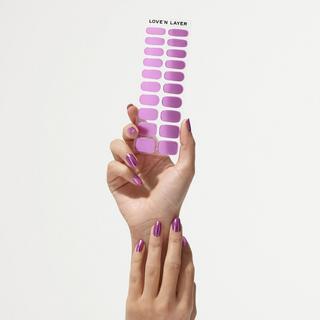 Lovenlayer  adesivi per unghie Autocollants pour ongles Metallic Dahlia Purple 