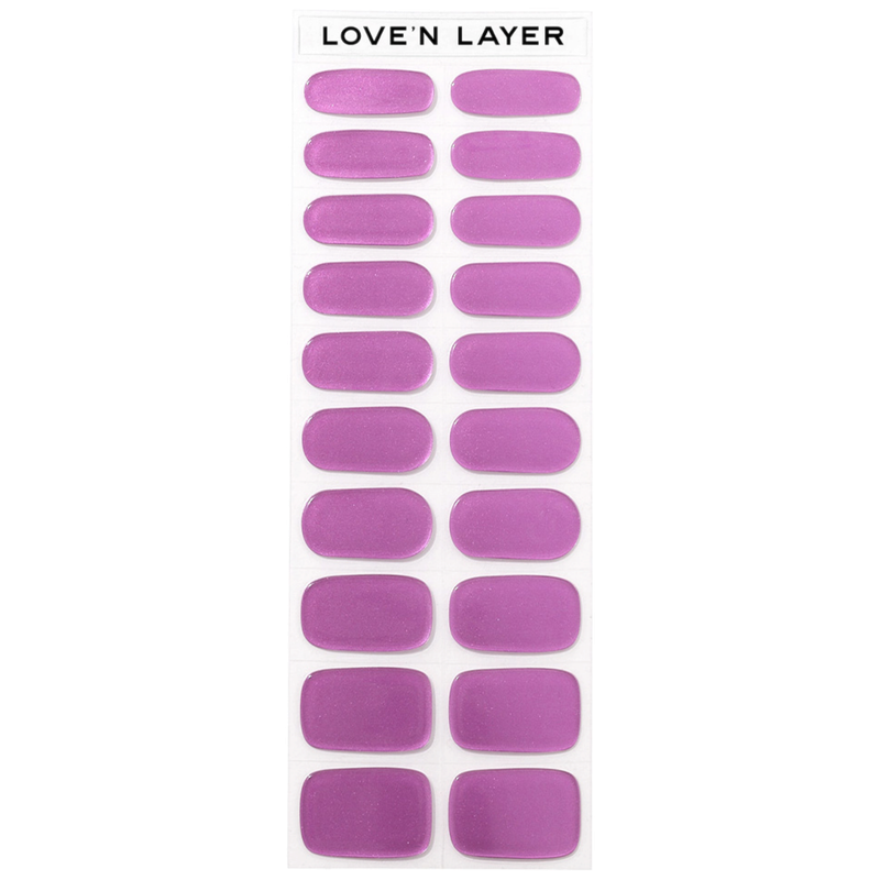 Lovenlayer  adesivi per unghie Autocollants pour ongles Metallic Dahlia Purple 