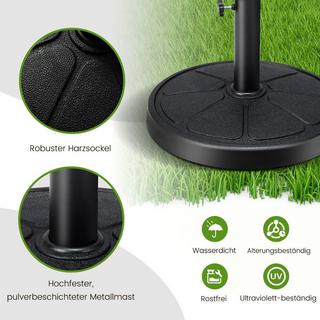 Northix Porte-parapluie lourd de 14 kg et diamètre de 45 cm pour mâts de parapluie de φ38/48 mm  