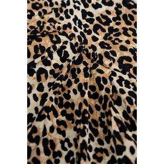 Salsa Gonna Midi Stampa Leopardata con Dettaglio Bottone  