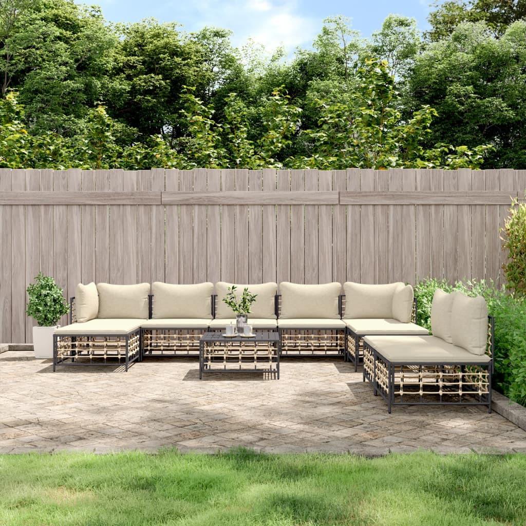 VidaXL Garten lounge set poly-rattan  