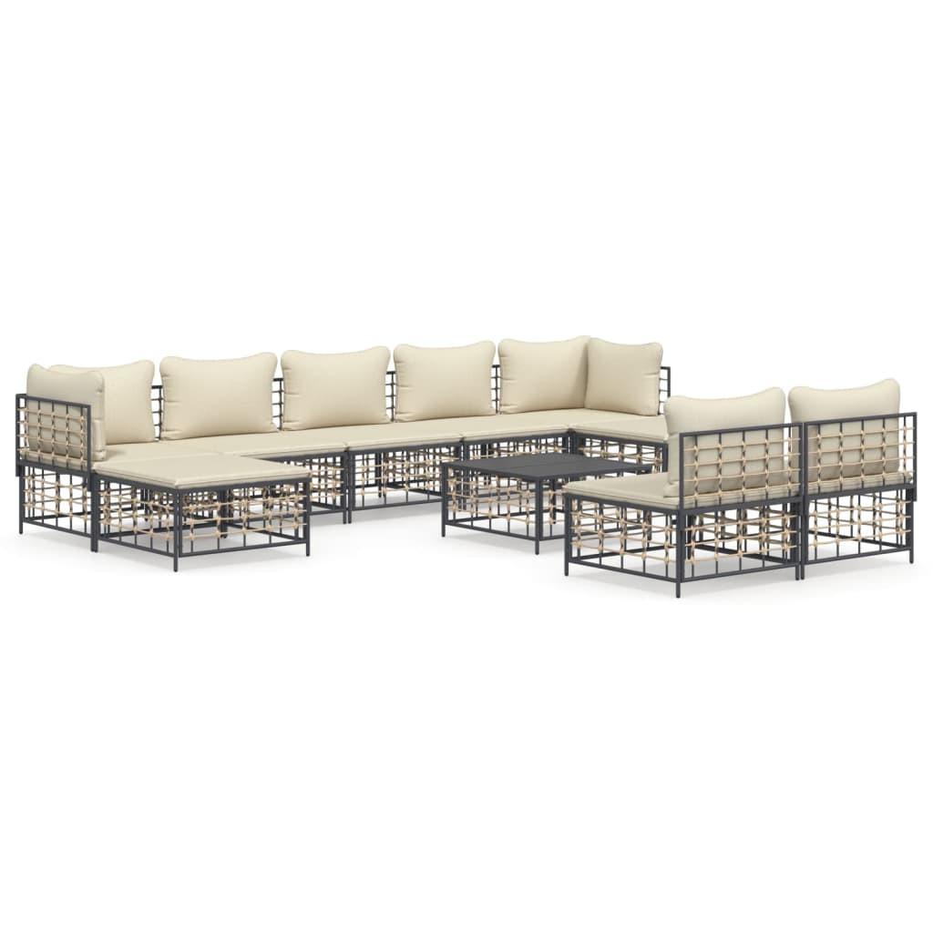 VidaXL Garten lounge set poly-rattan  