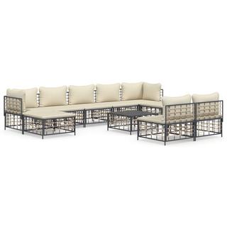 VidaXL Garten lounge set poly-rattan  